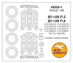Bf 109F-2/F-4 (double sided) mask for ICM/ Revell 1:48
