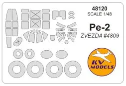 Pe-2 mask for Zvezda 1:48