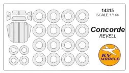 Concorde mask for Revell 1:144