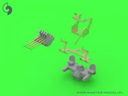 French Quad Mount Hotchkiss 13,2mm Model 1929 1:350