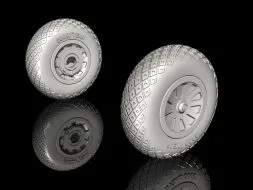 P-51D Mustang - Wheels (Diamond and Hole Tread Pattern) 1:32