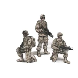 US Army Soldiers and Commanding Officer 1:72