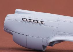 P-40B exhaust for Airfix 1:72