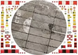 Russian PAG-Type Taxiway Winter Version w/ Blast Wall (Circular) 1:72