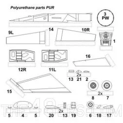 F-16C/D exterior set for Hasegawa 1:48
