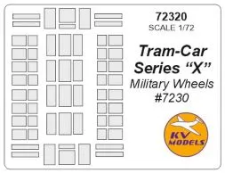 Tram-Car Series X mask for Military Wheels 1:72