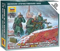 MG 34 with Crew (winter) 1:72