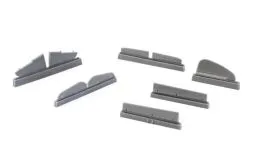 Dewoitine D-520 Control Surface set for Hasegawa 1:72