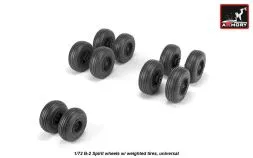 B-2 Spirit wheels w/ weighted tires 1:72