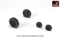 F-101 Voodoo wheels w/ weighted tires 1:48