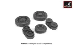 F-104A/C Starfighter early type wheels, weighted 1:32