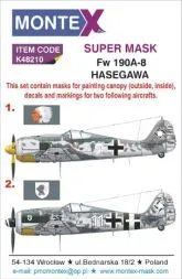 Fw 190A-8 super mask for Hasegawa P.2 1:48