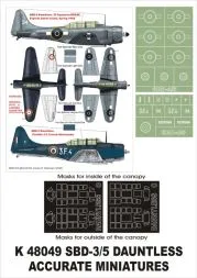 SBD-4/5 Dauntless Super Mask for ACC. Miniatures 1:48