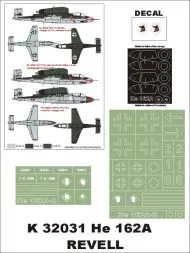 He 162A-2 Super Mask for Revell P.1 1:32