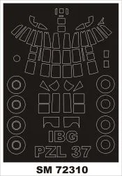 PZL P-37 Mask for IBG 1:72