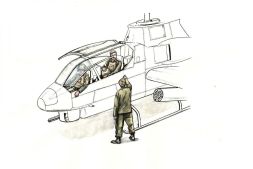 AH-1 Sitting pilots and ground crew 1:72