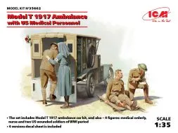 Ford Model T 1917 Ambulance with US Mesical Personnel 1:35