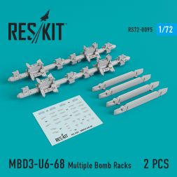 MBD3-U6-68 Multiple Bomb Racks 1:72