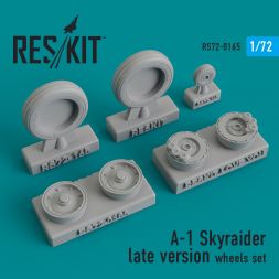 A-1 Skyraider late version wheels set 1:72