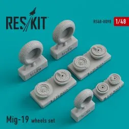 Mig-19 wheels set 1:48
