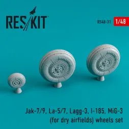Soviet fighter Aircraft wheels WWII (dry airfields) 1:48