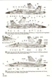 F/A-18 A/B/C/D Stencil Data 1:48