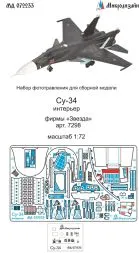 Su-34 interior set for Italeri/ Zvezda 1:72