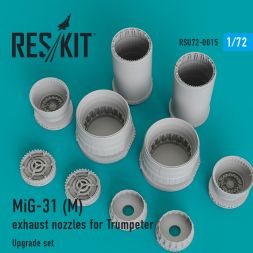MiG-31M exhaust nozzles for Trumpeter 1:72
