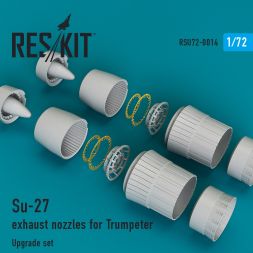 Su-27 exhaust nozzles for Trumpeter 1:72