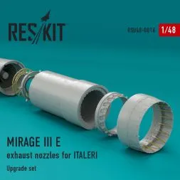 Mirage IIIE exhaust nozzles for Italeri 1:48