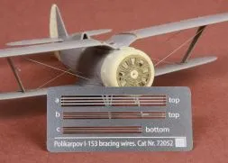Polikarpov I-153 Chaika Rigging wire set 1:72
