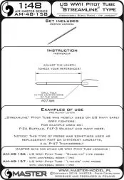 US WWII Pitot Tube - "Streamline" type probe 1:48