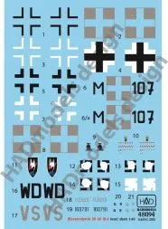 Bf 110G-4 (HU M-107 + 3 Luftwaffet) 1:48