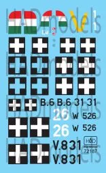 Ju-87D-5, Bf 109G-6, Fw 190F-8 in Hungarian Air Force 1:72