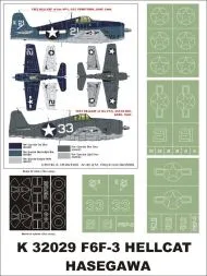 F6F-3/5 Hellcat super mask for Hasegawa 1:32