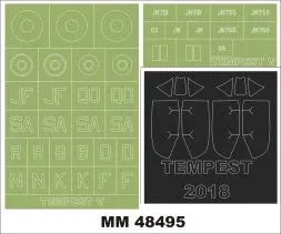 Tempest Mk.V maxi mask for Eduard 1:48