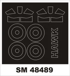 Curtis BF2C-1 Hawk III mask for Freedom 1:48