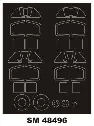 Spitfire Mk. I mask for Tamiya 1:48