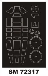 E-16A1 mask for Fujimi 1:72