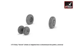 Fairey Gannet late type wheels 1:72