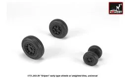 JAS-39 Gripen wheels, early 1:72