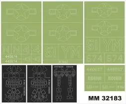 B-24J maxi mask for Hobby Boss 1:32
