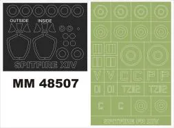Spitfire FR Mk.XIV maxi mask for Airfix 1:48