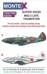 MiG-3 late super mask 1:32