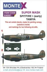 Spitfire Mk.I (early) super mask for Tamiya 1:48