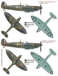 Spitfire Mk.I super mask for Tamiya 1:48