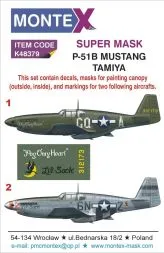 P-51B super mask for Tamiya 1:48