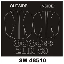ZLIN Z-50L mask for KP 1:48