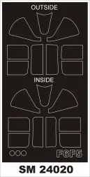 F6F-5 mask for Airfix 1:24