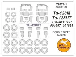 Tu-128M/UT mask for Trumpeter (double sided) 1:72